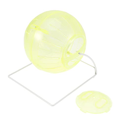 GALPADA in Eins Multifunktionaler Hamsterlaufball Mini Übungsball für Kleine Haustiere Gelb aus Ungiftigem und Fördert Bewegung und Spielspaß von GALPADA
