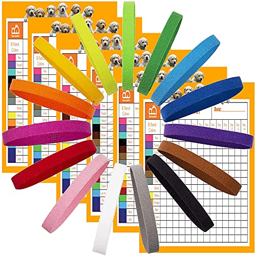 GAMUDA 15 Halsbänder für Neugeborene, 6 Aufzeichnungen, superweiches Nylon, Welpenhalsband, verstellbare Streuhalsbänder für Welpen, Identifikationshalsbänder GAMUDA 15 Halsbänder für Neugeborene, 6 Aufzeichnungen, superweiches Nylon, Welpenhalsband, verstellbare Streuhalsbänder für Welpen, Identifikationshalsbänder von GAMUDA