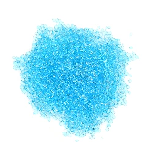 GANAZONO 1 Packung Aquarium- Kleines Aquarium Teich Aquariensteine Steine ​​für Pflanzen Fische Im Aquarium Kies Für Aquarium Tank- Terrarium Dekorative Steine Kanister Blue von GANAZONO