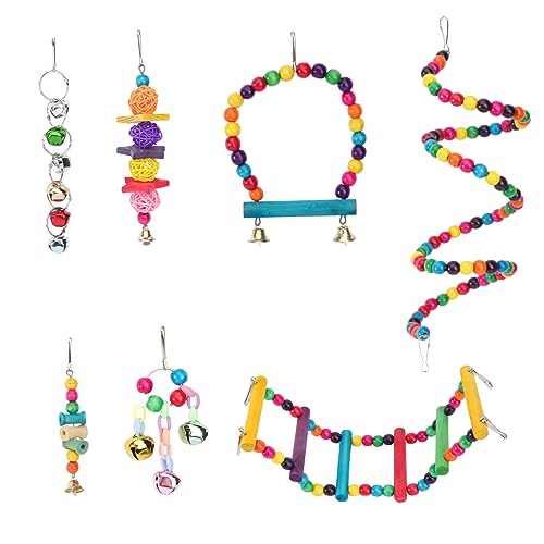 GANAZONO Select Papageienspielzeug 1 Set Vogel-hängespielzeug Buntes Spielzeug Für Haustier-vogelkäfig Papagei GANAZONO Select Papageienspielzeug 1 Set Vogel-hängespielzeug Buntes Spielzeug Für Haustier-vogelkäfig Papagei von GANAZONO