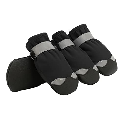 GANAZONO 1 Satz Haustier wasserdichte Schuhe Schutz Schnee züchten im Freien Pfotenreiniger für Hunde Regenmantel hundeschuhe Dog Shoes Hundestiefel Schuhe Regenstiefel für Hund Nylon Black GANAZONO 1 Satz Haustier wasserdichte Schuhe Schutz Schnee züchten im Freien Pfotenreiniger für Hunde Regenmantel hundeschuhe Dog Shoes Hundestiefel Schuhe Regenstiefel für Hund Nylon Black von GANAZONO