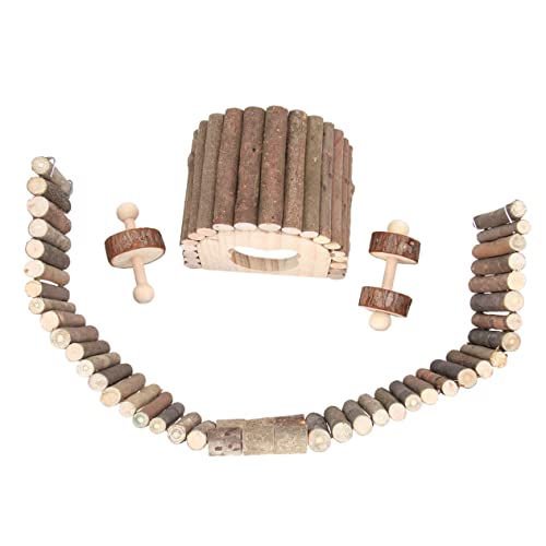GANAZONO 1 Satz Holzspielzeugset für Kleintiere Teiliges Hamsterzaun für Unterhaltung und Zahnreinigung für Hamster Meerschweinchen und Papageien GANAZONO 1 Satz Holzspielzeugset für Kleintiere Teiliges Hamsterzaun für Unterhaltung und Zahnreinigung für Hamster Meerschweinchen und Papageien von GANAZONO