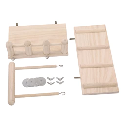 GANAZONO 1 Satz Papagei Holzplattform Meerschweinchenkäfig Vogelspielplatz Für Haustiere Spielzeugvögel Hase Zubehör Hamsterspielzeug Meerschweinchen Zeug Heu Coop Hölzern GANAZONO 1 Satz Papagei Holzplattform Meerschweinchenkäfig Vogelspielplatz Für Haustiere Spielzeugvögel Hase Zubehör Hamsterspielzeug Meerschweinchen Zeug Heu Coop Hölzern von GANAZONO