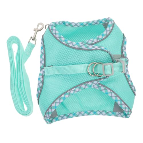 GANAZONO 1 Satz Transportbox für Haustiere hundezubehör leichtes hundegeschirr Hundegeschirr-Set klein führen Gehen Haustier Hund Weste Geschirr Hundegeschirr für Welpen Polyester Sky-Blue von GANAZONO