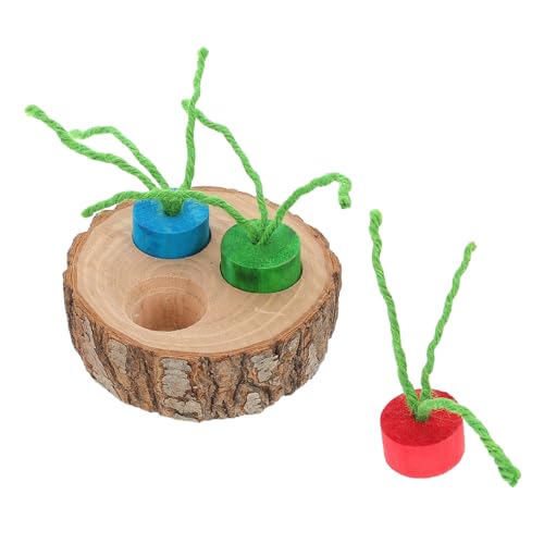 GANAZONO 1 Set Hamster-futtersuchspielzeug Mit Kreativem Design, Haustier-futtersuchspielzeug Aus Holz, Meerschweinchen Und Hamster-Spielzeug Für Kaninchen, Kleintiere, Kauspielzeug Für von GANAZONO