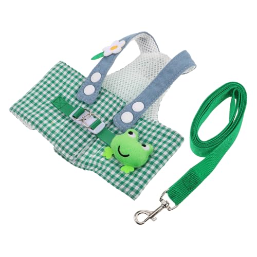GANAZONO 1 Set Weste Und Seil Für Kleine Hunde: Bequemes Innengeschirr Aus Netzgewebe Für Haustiere Im Niedlichen Frosch-Stil – Geschirr Mit Schnalle Und Leine Für Katzen Und Hunde GANAZONO 1 Set Weste Und Seil Für Kleine Hunde: Bequemes Innengeschirr Aus Netzgewebe Für Haustiere Im Niedlichen Frosch-Stil – Geschirr Mit Schnalle Und Leine Für Katzen Und Hunde von GANAZONO