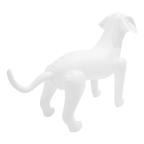 GANAZONO 1 Stück Aufblasbares Hundemodell Hund Stehendes Modell Haustierkleidungsmodell Für Haustierkleidungsanzeige Weiß von GANAZONO