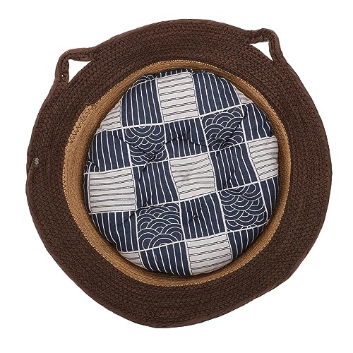 GANAZONO 1 Stück Rattan katzenstreu Kühlung Nest Atmungsaktiv Kätzchenbett Katzenkissen für Wohnungskatzen Haustierbett Katze katzenbett Katzenhaus Haustierbett Kaffee GANAZONO 1 Stück Rattan katzenstreu Kühlung Nest Atmungsaktiv Kätzchenbett Katzenkissen für Wohnungskatzen Haustierbett Katze katzenbett Katzenhaus Haustierbett Kaffee von GANAZONO