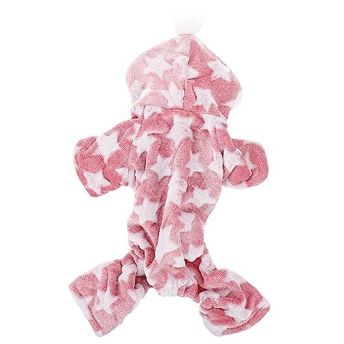 GANAZONO Nachtwäsche für Haustiere Hundepyjama Fleece Bequeme Nachtwäsche für Haustiere Stilvoller Hundemantel von GANAZONO