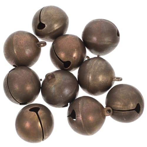GANAZONO 10 Stück Teiliges Kleine Kupfer Bronze Glöckchen für Haustierhalsbänder Lauter Klarer Klang Verstellbar für Große Hunde und Ziegen für DIY Weihnachtsdeko und Bastelprojekte GANAZONO 10 Stück Teiliges Kleine Kupfer Bronze Glöckchen für Haustierhalsbänder Lauter Klarer Klang Verstellbar für Große Hunde und Ziegen für DIY Weihnachtsdeko und Bastelprojekte von GANAZONO