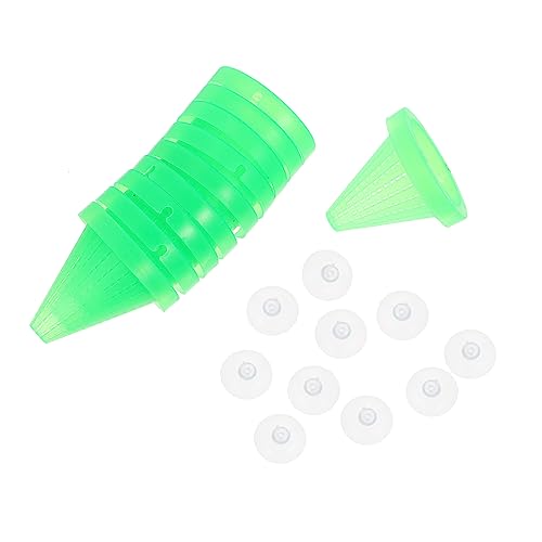 GANAZONO 10Stücke Teiliges Fischfutterspender mit Saugnapf Praktischer Kunststoffbehälter für Fischfutter im Aquarium Transparentes Design zur Einfachen Überwachung Futterreste GANAZONO 10Stücke Teiliges Fischfutterspender mit Saugnapf Praktischer Kunststoffbehälter für Fischfutter im Aquarium Transparentes Design zur Einfachen Überwachung Futterreste von GANAZONO