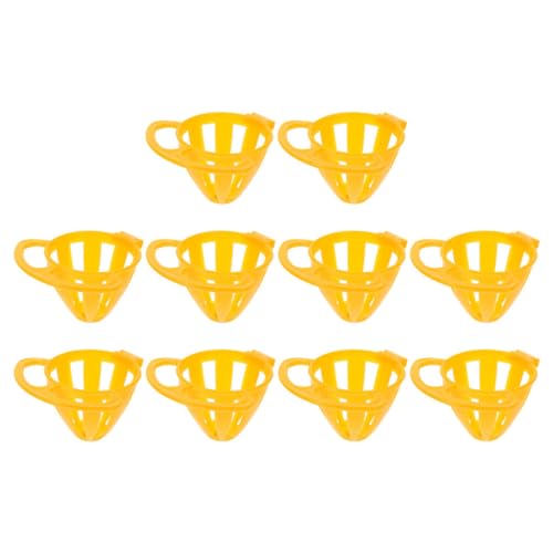GANAZONO 10pcs Vogelheimer Papagei Vogel Gemüse Feeder Korb Kunststoff Vogel Füttern Obstkörbe GANAZONO 10pcs Vogelheimer Papagei Vogel Gemüse Feeder Korb Kunststoff Vogel Füttern Obstkörbe von GANAZONO