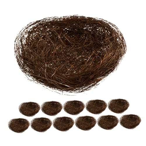 GANAZONO 12 Stück das Vogelnest künstliches Nest Miniatur draußen Simulation Künstliches Vogelnest Dekorative Vögel Nest mini Ostervogelnest Vogelschlafnest -Seide Brown GANAZONO 12 Stück das Vogelnest künstliches Nest Miniatur draußen Simulation Künstliches Vogelnest Dekorative Vögel Nest mini Ostervogelnest Vogelschlafnest -Seide Brown von GANAZONO