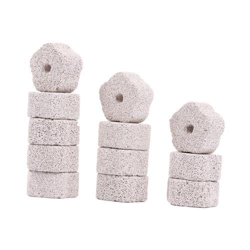 GANAZONO 12Stücke Mineral für Haustierzähne Naturstein Kauspielzeug für Hamster und Nager Zähnepflege Langlebig und Sicher Attraktives Design von GANAZONO