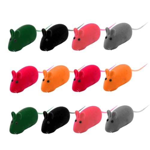 GANAZONO 12pcs Haustier Ratte Spielzeug Lustige Plüsch Mäuse für Katzen Hunde Sicher Spielzeug Zufällige Farbe GANAZONO 12pcs Haustier Ratte Spielzeug Lustige Plüsch Mäuse für Katzen Hunde Sicher Spielzeug Zufällige Farbe von GANAZONO