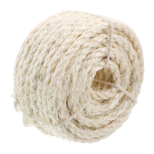 GANAZONO 1Rolle Sisal Seil für DIY Katzenbaum Kratzseil aus Natürlichem zur Reparatur von Kratzpfosten und Kratzmatten für Katzen Langlebig und Reißfest GANAZONO 1Rolle Sisal Seil für DIY Katzenbaum Kratzseil aus Natürlichem zur Reparatur von Kratzpfosten und Kratzmatten für Katzen Langlebig und Reißfest von GANAZONO