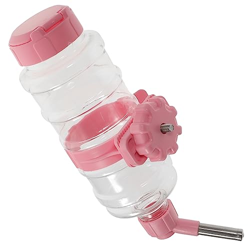 GANAZONO 1Satz Hängende Haustierwasserflasche Auslaufsicherer Wasserspender für Hamster zu Reinigen Druckbeständig mit Stabilem Hakendesign für Käfigstangen von GANAZONO