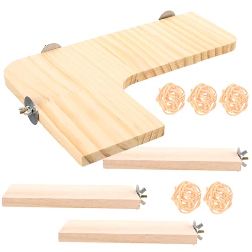 GANAZONO 1Satz Hamster Holzspielzeug Kletterbrett für Kleintiere und Langlebig Fördert Bewegung und Koordination für Käfige und Freigehege Teiliges GANAZONO 1Satz Hamster Holzspielzeug Kletterbrett für Kleintiere und Langlebig Fördert Bewegung und Koordination für Käfige und Freigehege Teiliges von GANAZONO