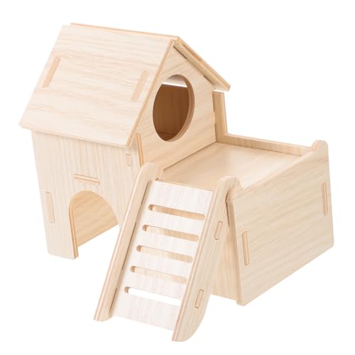 GANAZONO 1Satz Holz Hamsterversteck aus Naturholz Stöckiges Haus für Zwerghamster und Kleine Rennmäuse Sicheres und Langlebiges Haustierversteck für Spiel und Training GANAZONO 1Satz Holz Hamsterversteck aus Naturholz Stöckiges Haus für Zwerghamster und Kleine Rennmäuse Sicheres und Langlebiges Haustierversteck für Spiel und Training von GANAZONO