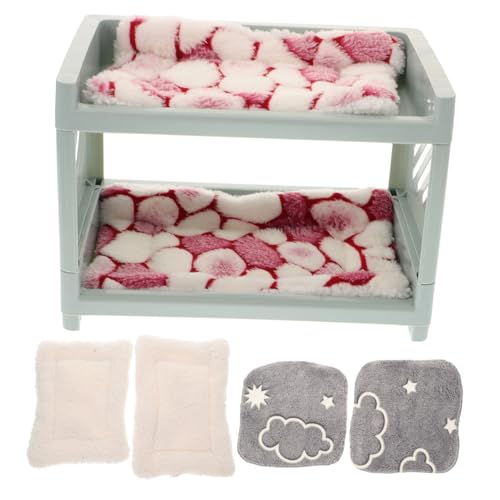 GANAZONO 1Satz Multifunktionales Hamsterbett für Kleintiere Doppellagiges Schlafnest für Hamster Chinchillas und Meerschweinchen und Decken Sicher GANAZONO 1Satz Multifunktionales Hamsterbett für Kleintiere Doppellagiges Schlafnest für Hamster Chinchillas und Meerschweinchen und Decken Sicher von GANAZONO