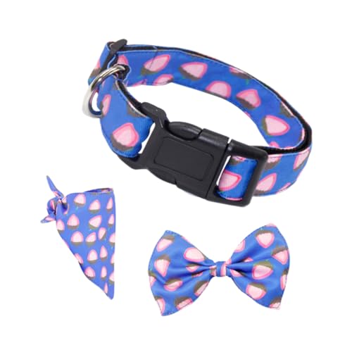 GANAZONO 1Satz Teiliges Hundehalsband mit Schleife Verstellbar und Abnehmbar für Mittelgroße Fliege und Dreieckigem Halstuch GANAZONO 1Satz Teiliges Hundehalsband mit Schleife Verstellbar und Abnehmbar für Mittelgroße Fliege und Dreieckigem Halstuch von GANAZONO