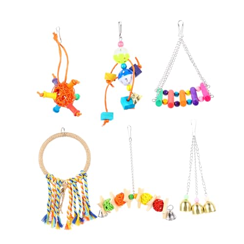 GANAZONO 1satz Papageien Spielzeug Teiliges Farbenfrohes Kletter Und Schwingspielzeug Für Vögel Knabberfest Und Langlebig Für Wellensittiche Und Nymphensittiche Im Vogelkäfig GANAZONO 1satz Papageien Spielzeug Teiliges Farbenfrohes Kletter Und Schwingspielzeug Für Vögel Knabberfest Und Langlebig Für Wellensittiche Und Nymphensittiche Im Vogelkäfig von GANAZONO