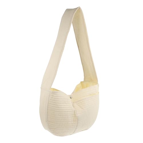 GANAZONO 1Stk Umhängetasche für Haustiere Tragetuch für Haustiere Katzentrageschürze kleine Tragetasche für Katze Umhängetasche Tragetasche für Haustiere Polyester Beige von GANAZONO