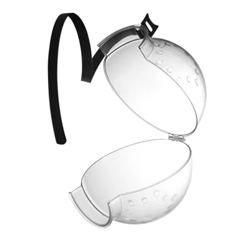 GANAZONO 1Stück Atmungsaktives Katzenkopfbedeckung Schutzhalsband für Erholung Transparentes Design und Bequem Schutz Beißen und Lecken von GANAZONO