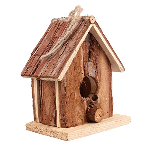 GANAZONO 1Stück Hölzernes Vogelhaus Für Garten Doppelt Geneigtes Robustes Design Für Außenbereich Zum Aufhängen Als Vogelfutterstation Zufällige Holzmaserung GANAZONO 1Stück Hölzernes Vogelhaus Für Garten Doppelt Geneigtes Robustes Design Für Außenbereich Zum Aufhängen Als Vogelfutterstation Zufällige Holzmaserung von GANAZONO