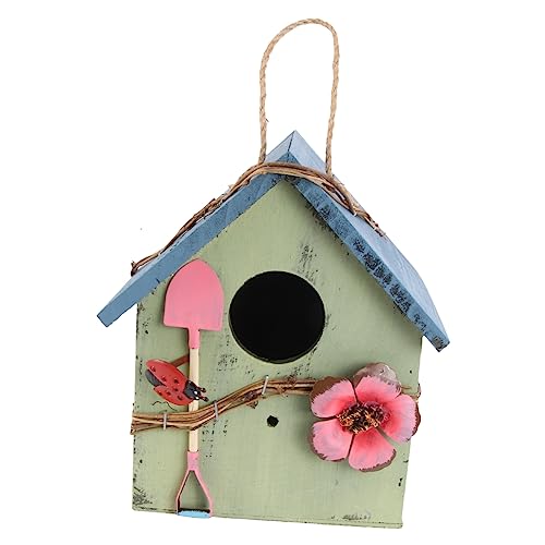 GANAZONO 1Stück Holz Vogelhaus für Hängendes aus Hochwertigem Holz und Langlebig für Kleine für Außenbereich GANAZONO 1Stück Holz Vogelhaus für Hängendes aus Hochwertigem Holz und Langlebig für Kleine für Außenbereich von GANAZONO