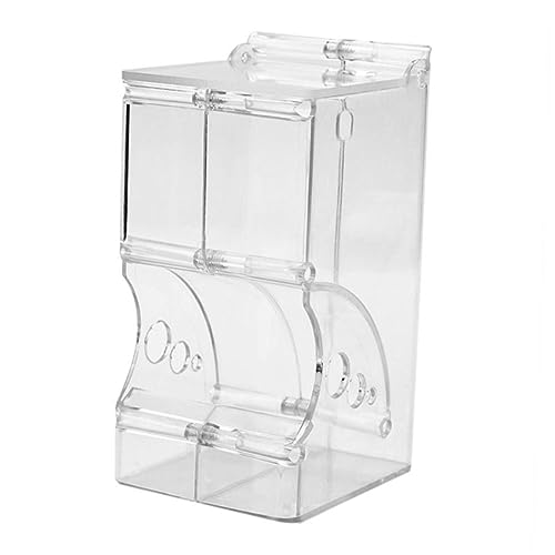 GANAZONO 1Stück Plastik Futterspender Für Hamster Automatischer Futterhalter Transparenter Lebensmittelspender Für Kleintiere Für Hamster Meerschweinchen Und Andere Nager von GANAZONO
