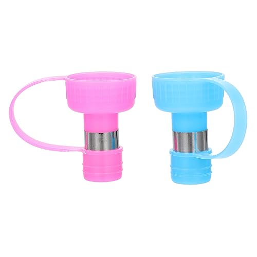 GANAZONO 2 STÜCK Tragbare Haustier Wasserflasche für Hunde und Katzen Auslaufsicher Leicht für Reisen und Outdoor Aktivitäten mit Karabiner und Praktischem Design von GANAZONO