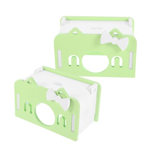 GANAZONO 2 Stück Meerschweinchen Haus Hamsterversteck aus PVC Sicheres und Versteck für Kleine Tiere Robust und Langlebig für Käfige GANAZONO 2 Stück Meerschweinchen Haus Hamsterversteck aus PVC Sicheres und Versteck für Kleine Tiere Robust und Langlebig für Käfige von GANAZONO