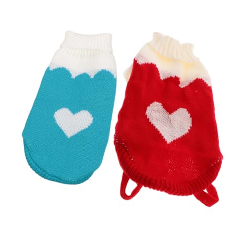 GANAZONO 2 Stück Haustier-Pullover Warme Hundepullover Haustier Winterkleidung Haustierhundkleidung Pullover Für Kleine Haustiere Katze Gestrickte Pullover Winterpullover Für Hunde Garn GANAZONO 2 Stück Haustier-Pullover Warme Hundepullover Haustier Winterkleidung Haustierhundkleidung Pullover Für Kleine Haustiere Katze Gestrickte Pullover Winterpullover Für Hunde Garn von GANAZONO