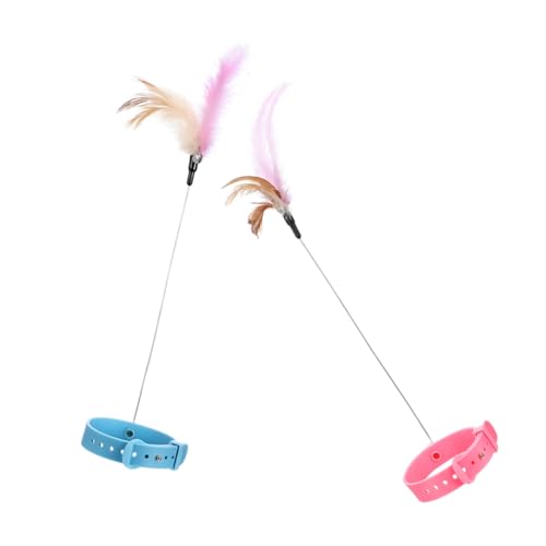 GANAZONO 2 Stück Interaktives Katzenspielzeug Katzenhalsband mit Spielangel für Drinnen Langlebiges Katzenspielzeug zur Beschäftigung von Kätzchen und Hauskatzen Fördert Bewegung und GANAZONO 2 Stück Interaktives Katzenspielzeug Katzenhalsband mit Spielangel für Drinnen Langlebiges Katzenspielzeug zur Beschäftigung von Kätzchen und Hauskatzen Fördert Bewegung und von GANAZONO