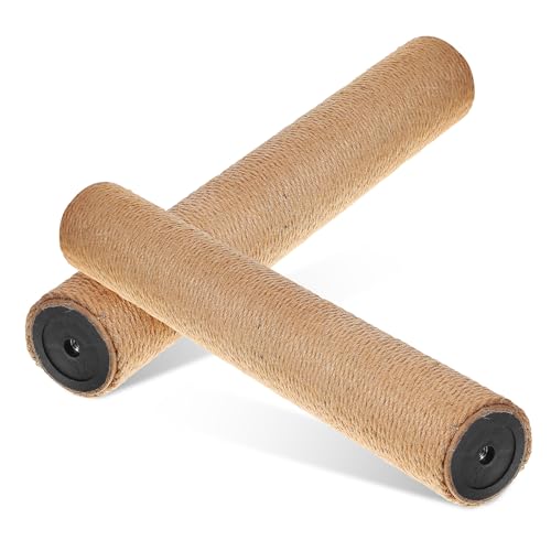 GANAZONO 2 Stück Jute Kratzsäule für Katzen Ersatz Kratzpfosten Robust Langlebig für Indoor Katzen Krallenpflege und Beschäftigung von GANAZONO