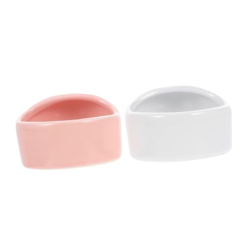 GANAZONO 2 Stück Keramik Hamster Futternapf Spülmaschinenfest Bruchsicher rutschfest Anti umkippen Design für Hamster Igel und Kleintiere Geeignet für Hamsterkäfig Zubehör Farbiges Rosa GANAZONO 2 Stück Keramik Hamster Futternapf Spülmaschinenfest Bruchsicher rutschfest Anti umkippen Design für Hamster Igel und Kleintiere Geeignet für Hamsterkäfig Zubehör Farbiges Rosa von GANAZONO