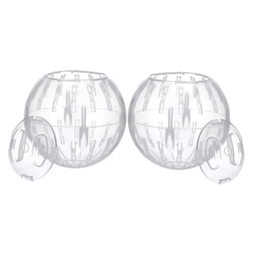 GANAZONO 2 Stück Mini Rolling Ball Hamsterübung Haustierspielzeug mit Rad Hamsterspielzeugball Chinchilla-Kugel Hamster-Fitnessball Tankzubehör Plastik Transparent GANAZONO 2 Stück Mini Rolling Ball Hamsterübung Haustierspielzeug mit Rad Hamsterspielzeugball Chinchilla-Kugel Hamster-Fitnessball Tankzubehör Plastik Transparent von GANAZONO