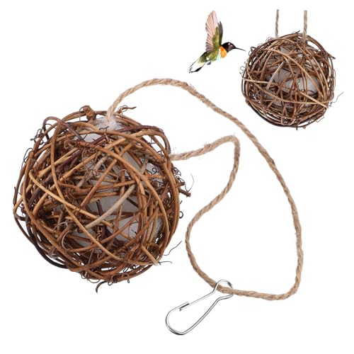 GANAZONO 2 Stück Nistmaterial für Wildvögel Hängendes Papageien aus Natürlichem Material für Garten und Terrasse für Vogelhäuser und Nistplätze von GANAZONO