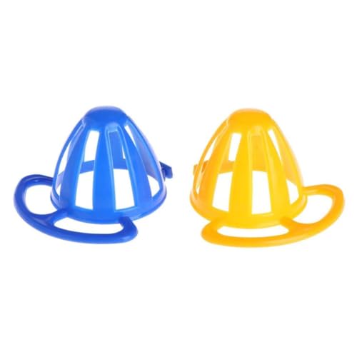 GANAZONO 2 Stück Papagei Futterkorb aus Hochwertigem Material Futterbehälter für Vögel und Kleintiere Geeignet für Gemüse Obst als Vogelkäfig Zubehör Praktische Zufällige Farbe von GANAZONO