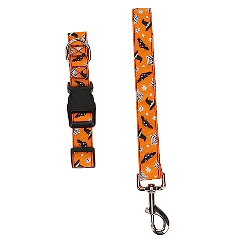 GANAZONO Haustierhalsband-Leine Halloween-hundehalsband Haustierbedarf Bequeme Passform Für Die Meisten Haustiere Modisches Haustierhalsband Halloween-Thema von GANAZONO