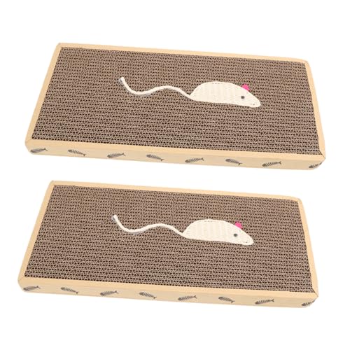 GANAZONO 2St Krallenschleifspielzeug für Katzen katzenspielzeug katzenbedarf Kratzmatte für Katzen Katze kratzt Pappe Kätzchenkratzer Kratzbäume für Wohnungskatzen Wellpapier Dark Brown GANAZONO 2St Krallenschleifspielzeug für Katzen katzenspielzeug katzenbedarf Kratzmatte für Katzen Katze kratzt Pappe Kätzchenkratzer Kratzbäume für Wohnungskatzen Wellpapier Dark Brown von GANAZONO