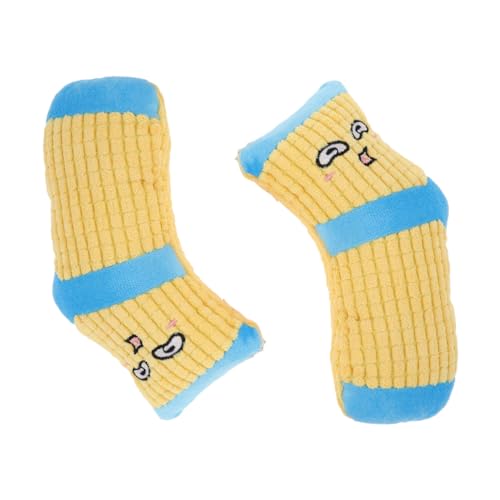 GANAZONO 2St Langeweile Funny Toys Fun Toy hundspielzeug Dog Toy Soft Toy Hunde kauen Hunde klingen klingendes beißendes Welpen-Plüsch-Socken- Yellow GANAZONO 2St Langeweile Funny Toys Fun Toy hundspielzeug Dog Toy Soft Toy Hunde kauen Hunde klingen klingendes beißendes Welpen-Plüsch-Socken- Yellow von GANAZONO