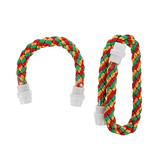 GANAZONO 2stücke Bungee Seil Spielzeug Für Vögel Kauspielzeug Und Kletterstation Aus Baumwolle Für Papageien Und Kleintiere GANAZONO 2stücke Bungee Seil Spielzeug Für Vögel Kauspielzeug Und Kletterstation Aus Baumwolle Für Papageien Und Kleintiere von GANAZONO