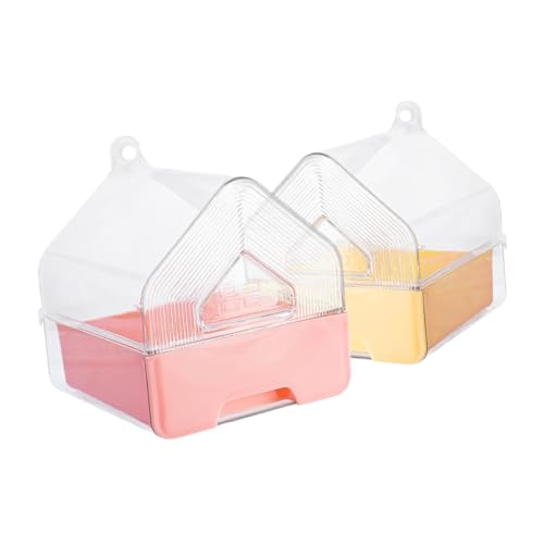 GANAZONO 2Stücke Teilige Transparente Vogelbadewanne mit Schublade Hängendes Duschbad für Wellensittiche und Nymphensittiche Platzsparend und Mühelos zu Reinigen für Vogelkäfige GANAZONO 2Stücke Teilige Transparente Vogelbadewanne mit Schublade Hängendes Duschbad für Wellensittiche und Nymphensittiche Platzsparend und Mühelos zu Reinigen für Vogelkäfige von GANAZONO