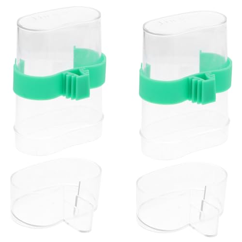GANAZONO 2Stücke Vogelwasserspender Transparente Automatische Trinkflasche aus Hochwertigem für Wellensittiche und Andere Haustiervögel kein Auslaufen GANAZONO 2Stücke Vogelwasserspender Transparente Automatische Trinkflasche aus Hochwertigem für Wellensittiche und Andere Haustiervögel kein Auslaufen von GANAZONO