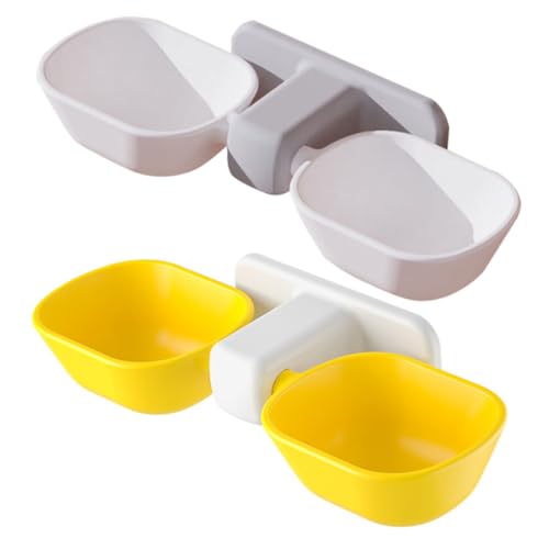 GANAZONO 2Stücke Wandmontierter Pet Feeder für Katzen Teiliges mit Futternapf und Trinkschale aus Hochwertigem Platzsparend für Haustiere GANAZONO 2Stücke Wandmontierter Pet Feeder für Katzen Teiliges mit Futternapf und Trinkschale aus Hochwertigem Platzsparend für Haustiere von GANAZONO