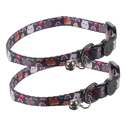 GANAZONO 2stücke Katzenhalsband Mit Glocke Verstellbares Sicherheits-Halsband Für Kätzchen Niedliches Design Für Katzenmädchen Und Jungen Für Alltag Und Feste GANAZONO 2stücke Katzenhalsband Mit Glocke Verstellbares Sicherheits-Halsband Für Kätzchen Niedliches Design Für Katzenmädchen Und Jungen Für Alltag Und Feste von GANAZONO