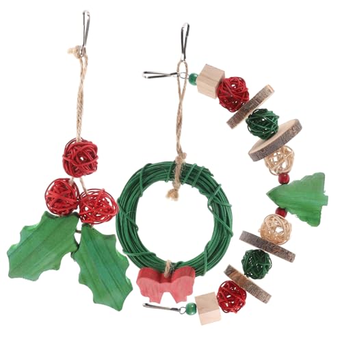GANAZONO Papageien-Spielzeug-Set 3-teilig Zum Aufhängen Kauspielzeug für Papageien Holz Vogel-beißspielzeug Lustig und Sicher für Ziervögel GANAZONO Papageien-Spielzeug-Set 3-teilig Zum Aufhängen Kauspielzeug für Papageien Holz Vogel-beißspielzeug Lustig und Sicher für Ziervögel von GANAZONO