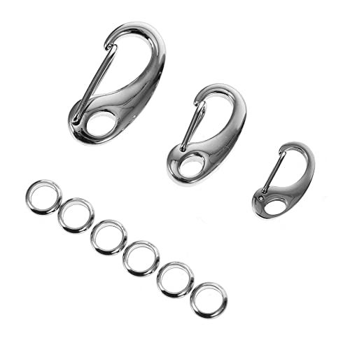 GANAZONO 3Stücke Haustieranhänger Teiliges mit Quick Clip und Ringen für Katzenhalsbänder und Hundemarken und Rostfrei Komfortabel und Stylisch von GANAZONO